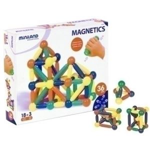 Imagen JUEGO MINILAND 36 PIEZAS MAGNETICAS