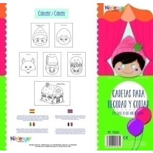 Imagen CARETA CART. 300gr. CAPERUCITA PACK 6