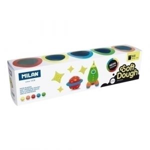 Imagen PASTA MODELAR MILAN SOFT DOUGH NEON C/5