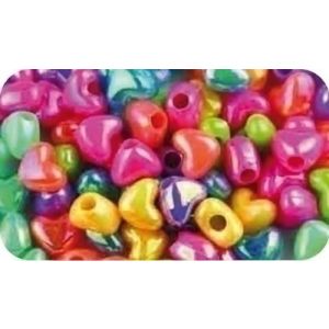 Imagen ABALORIOS PLASTICO FIXO CORAZONES 40gr.