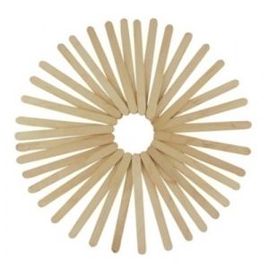 PALILLOS PLANOS NATURAL 11,4cm. PACK 50