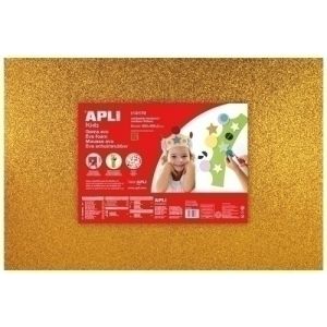 Imagen GOMA EVA APLI 40x60 PURPUR. ORO P/3