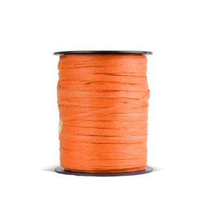 Rafia Cinta De 3,5 Mm Rollo De 100 M Naranja