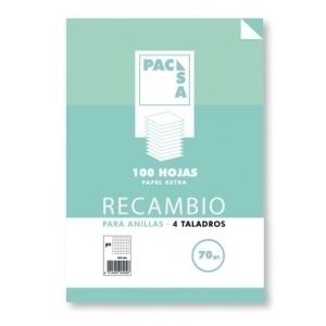 Imagen RECAMBIO PACSA Fº 100h 4 TAL. CD.4
