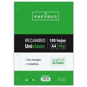 Imagen RECAMBIO PAPYRUS A4 100h MULTIT.CD.3 C/M