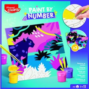 Maped Creative Pinta Por Numero Leopardo/Pajaro