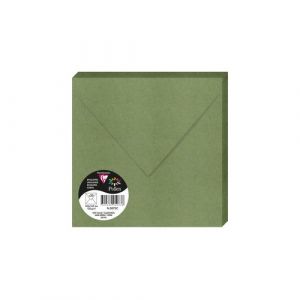 Sobre Clairefontaine Pollen 165X165 120G Verde Salvia Paquete De 20