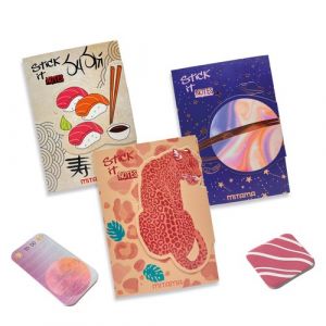 Libreta De Notas Adhesivas Mitama Stick It 3 Variantes Cierre Magnetico