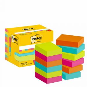Taco Notas Post-It 653 Poptimistic 38X51 (Pack De 12)