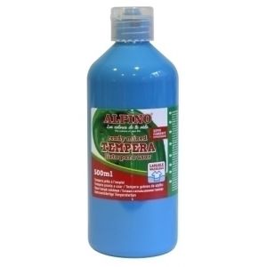 Imagen TEMPERA ALPINO LIQ. 500 ml AZUL CYAN