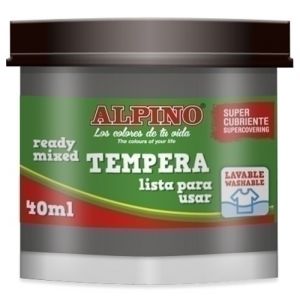 Imagen TEMPERA ALPINO  40 ml  NEGRO