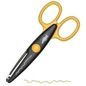 TIJERAS FAIBO DENTADA NARANJA