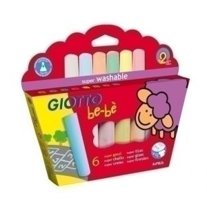 Imagen TIZAS  COLORES GIOTTO BEBE ESTUCHE 6