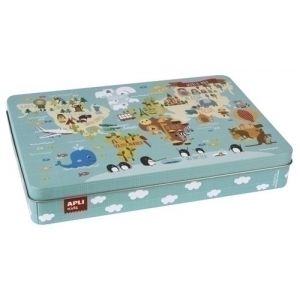 PUZZLE EDUCATIVO APLI KIDS MAPA MUNDI