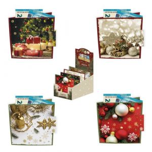 Billetero De Felicitacion Arguval Navidad Cartera 96X96 Surtido Expositor De 48 (4 Diseños)