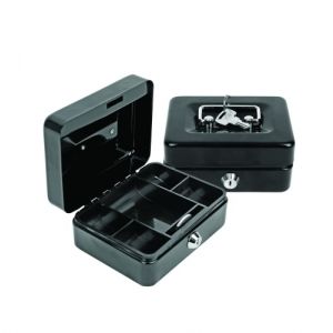 CAJA DE CAUDALES FOROFIS 15x12x7,5 cm NEGRO