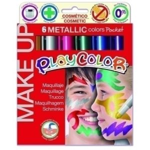 Imagen MAQUILL.PLAYCOLOR METALLIC POCKET 6 UD.