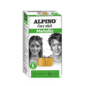 Maquillaje Alpino Face Stick  Metallic Barra De 5 Gr. Caja De 6 Oro