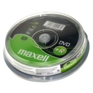 Imagen DVD+R MAXELL 4,7GB 16x SPINDLE DE 10