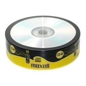 CD-ROM MAXELL 700 MB 80 min. 52x T/25