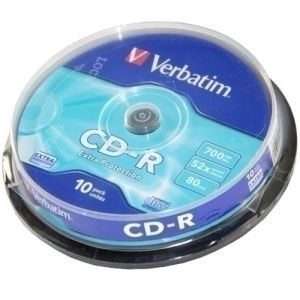 Imagen CD-ROM VERBATIM 700MB 52x SPINDLE 10