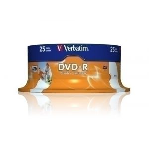 Imagen DVD -R VERBATIM 4.7GB 16x SPINDLE 25