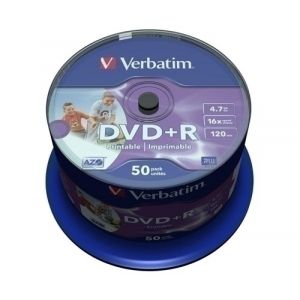 Imagen DVD +R VERBATIM 4.7GB 16x SPINDLE 50