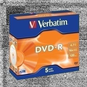 Imagen DVD -R VERBATIM 4.7GB 16x PACK 5 ADVANCE