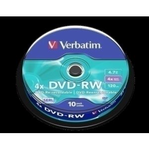 Imagen DVD -RW VERBATIM 4.7GB 4x SPINDLE 10
