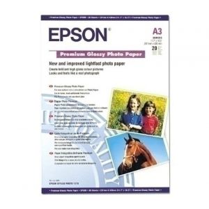 Imagen PAPEL EPSON GLOSSY PHOTO A3 255 G 20 H
