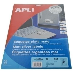 Imagen ETIQ.IMP.APLI 10066 20h A4 PRIPT 45,7x21