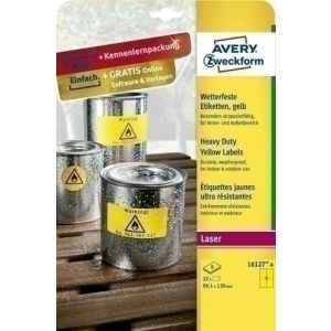 ETIQ.IMP.AVERY L6127 8h A4 AMAR.99,1x13