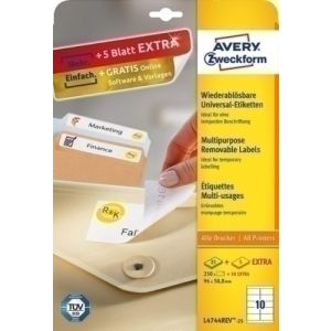 ETIQ.IMP.AVERY L4744REV 25h A4 96x50,8