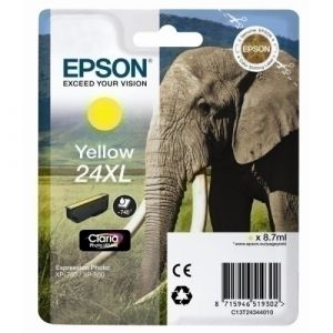 Imagen CART.IJ.EPSON T243440 Nº24XL AMARILLO