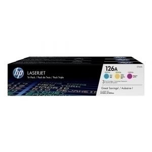 Imagen TONER HP CF341A Nº126A PACK TRICOLOR