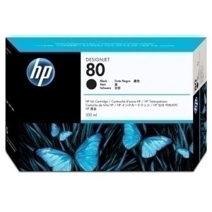 Imagen CART.IJ.HP C4871A Nº80 NEGRO 350ML