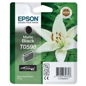 Imagen CART.IJ.EPSON T059840 R2400 NEGRO MATE