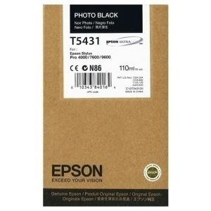 Imagen CART.IJ.EPSON T543100 NEGRO FOTO 110ML