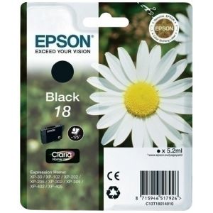 Imagen CART.IJ.EPSON T180140 Nº18 NEGRO