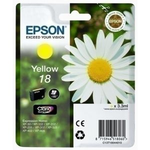 Imagen CART.IJ.EPSON T180440 Nº18 AMARILLO