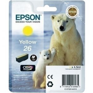 Imagen CART.IJ.EPSON T261440 Nº26 AMARILLO