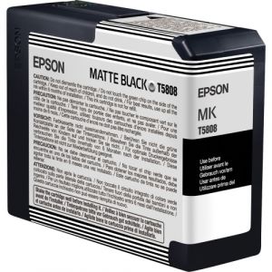 CART.IJ.EPSON T580800 NEGRO MATE
