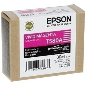 Imagen CART.IJ.EPSON T580A00 MAGENTA VIVO