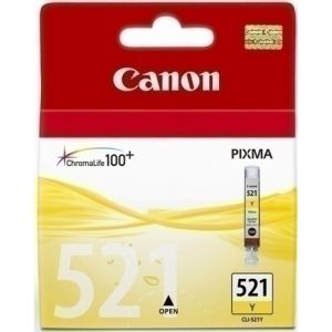 Imagen CART.IJ.CANON CLI-521Y AMARILLO