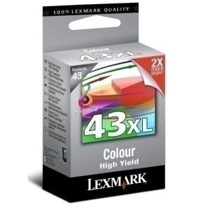 Imagen CART.IJ.LEXMARK 18YX143E Nº43XL COLOR