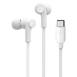Auriculares Belkin Boton Usb-C Blanco