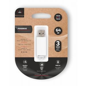 Memoria Usb 64Gb Tech-One-Tech Basic 2.0 Blanco (Incluye Canon Lpi De 0.24 €)