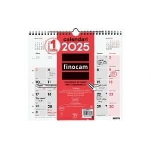 CALENDARI (2025) CATALÀ FINOCAM PARET MENSUAL PER ESCRIURE M 265x245