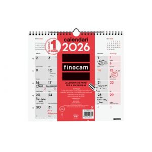 CALENDARIO (2026) CATALAN FINOCAM PARED MENSUAL PARA ESCRIBIR M 265x245