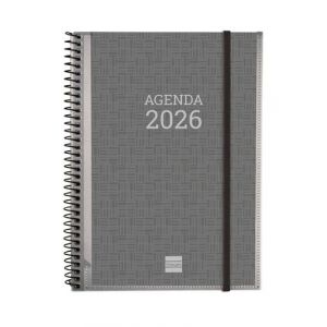 AGENDA ANUAL (2026) CATALÀ FINOCAM ESPIRAL ESPIRAL tapa PP amb GOMA E10 155x212 S/V